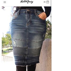 Medium Skirted Fancy Moto Skirt